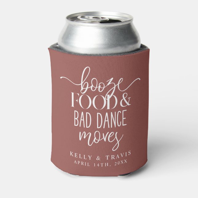 Enfriador De Latas Booze Food and Bad Dance mueve al Refrigerador de  (Reverso de la lata)