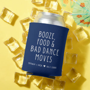 Enfriador De Latas Booze Food Bad Dance Beach Wedding Favor Can Coole