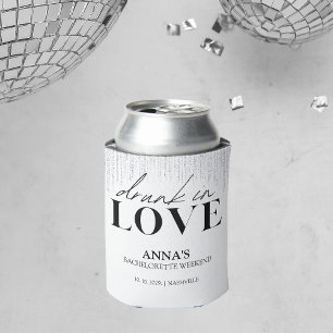Enfriador De Latas Borracha Enamorado Brillo Despedida de Soltera