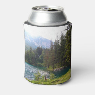 Enfriador De Latas Bosque alpino y lago panorámico