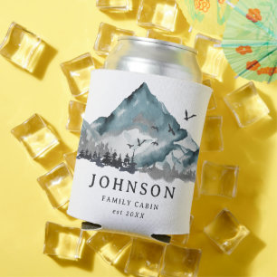 Enfriador De Latas Bosque de Pinos de Montaña Rústico Familiar