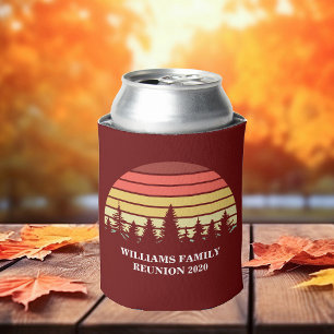 Enfriador De Latas Bosque de puesta de sol roja Reunión familiar pers