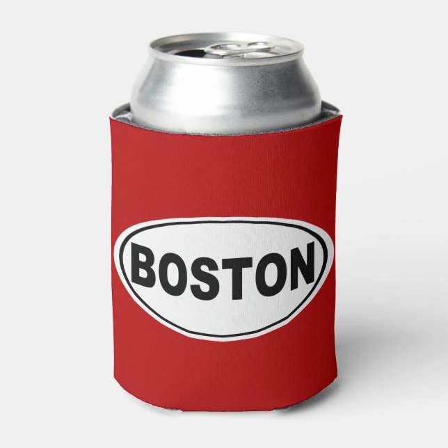 Enfriador De Latas Boston Massachusetts (Lata Anverso)