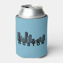 Enfriador De Latas Boston Skyline Silhouette 