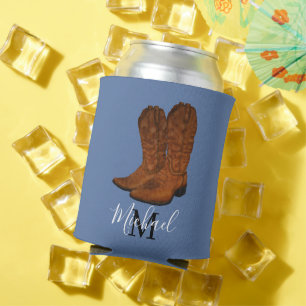 Enfriador De Latas Botas vintage de vaquero