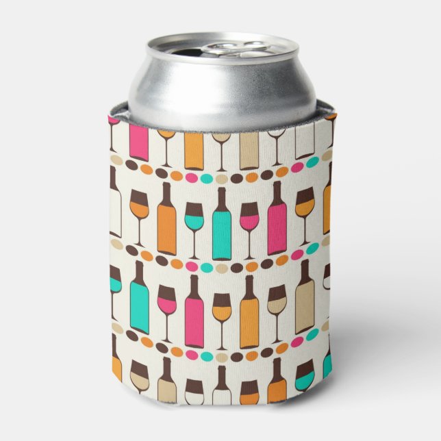 Enfriador De Latas Botellas de vino y vasos retro (Lata Anverso)