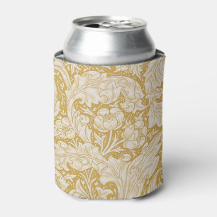 Enfriador De Latas Botón de soltero floral dorado de William Morris