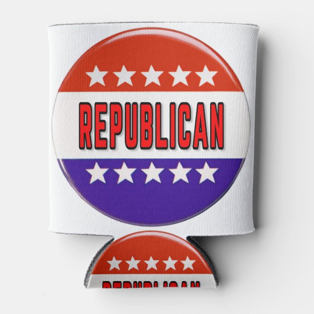 Enfriador De Latas Botón Republicano (Anverso)