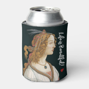Enfriador De Latas Botticelli Nymph Portrait Pintura Art