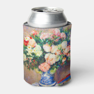 Enfriador De Latas Bouquet de crisantemos y un ventilador japonés