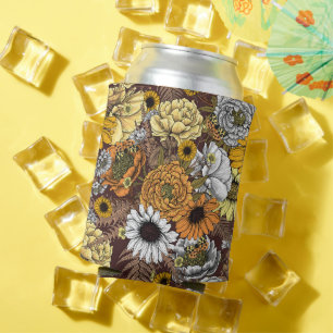 Enfriador De Latas Bouquet de flores - rosas, peonías, daisies y fe