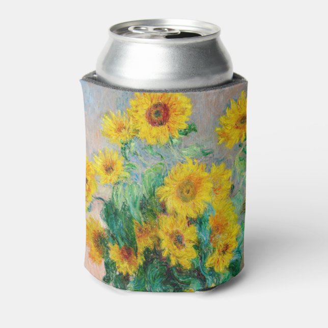 Enfriador De Latas Bouquet de los girasoles Claude Monet (Reverso de la lata)