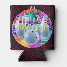 Enfriador De Latas Bowling Neon Disco Ball Purpurina Fiesta de cumple