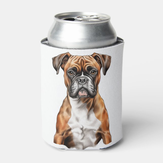 Enfriador De Latas Boxer Buddies Cute Dog Designs for Loyal Boxer (Lata Anverso)