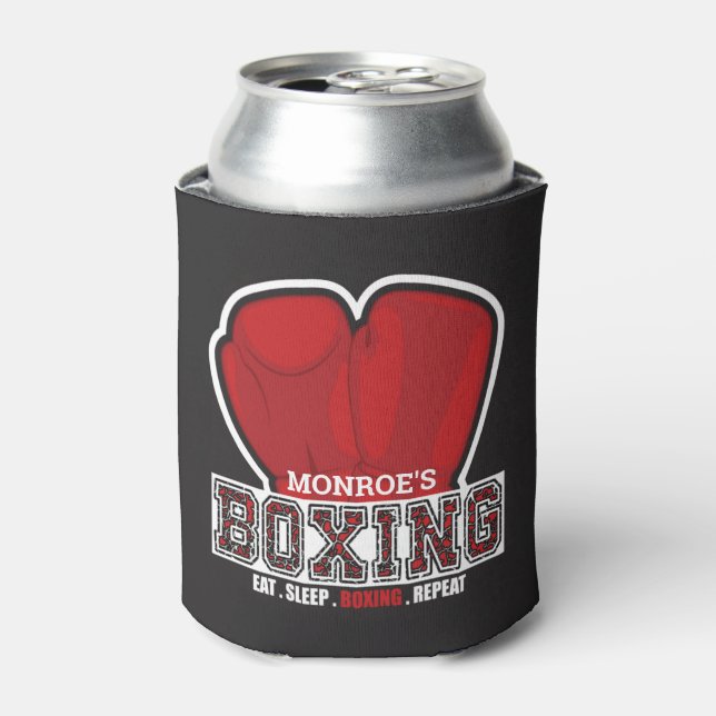 Enfriador De Latas Boxer de boxeo personalizado con NOMBRE Guante de  (Lata Anverso)