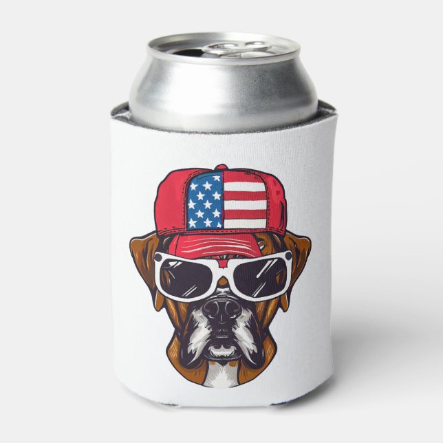 Enfriador De Latas Boxer Dog USA (Lata Anverso)