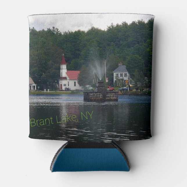 Enfriador De Latas Brant Lake NY Adirondack Mountains Coozie (Anverso)