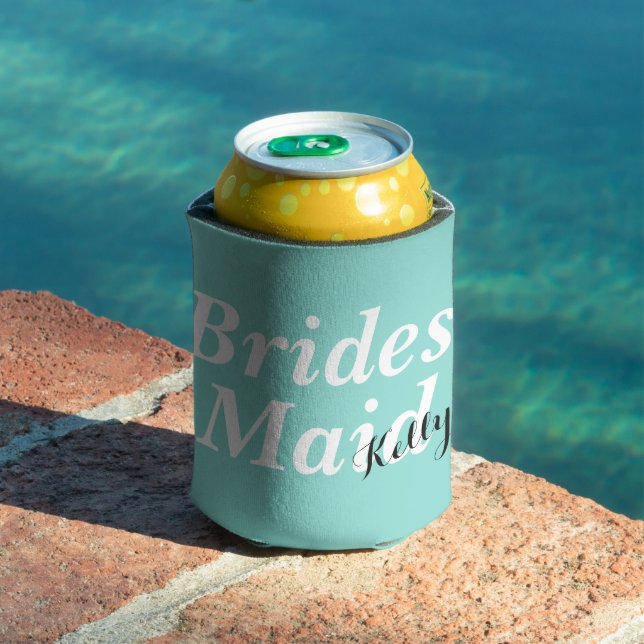 Enfriador De Latas BRIDE Boda Bridal Party Be My Bridesmaid (Piscina in situ)