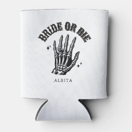 Enfriador De Latas bride or die gothic skeleton bachelorette party