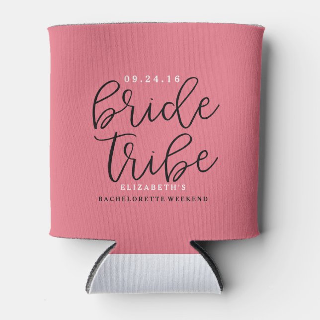 Enfriador De Latas BRIDE TRIBU BACHELORETTE PARTY refrigerador de beb (Anverso)