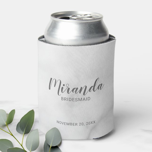 Enfriador De Latas Bridesmaid personalizada de escritura moderna (Subido por el creador)