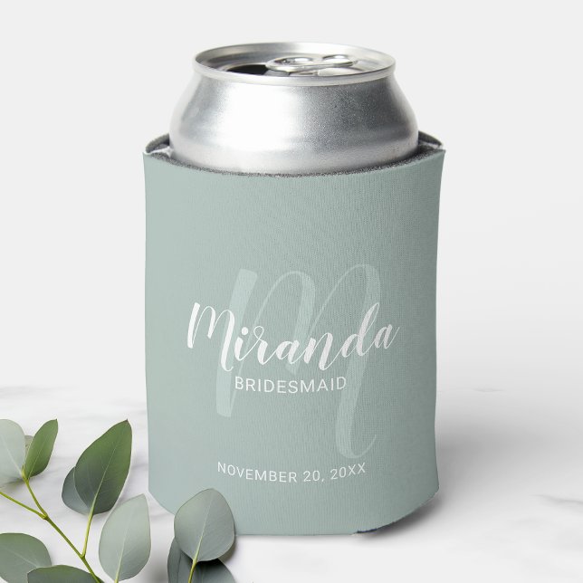 Enfriador De Latas Bridesmaid personalizada de escritura moderna (Subido por el creador)