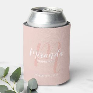 Enfriador De Latas Bridesmaid personalizada de escritura moderna