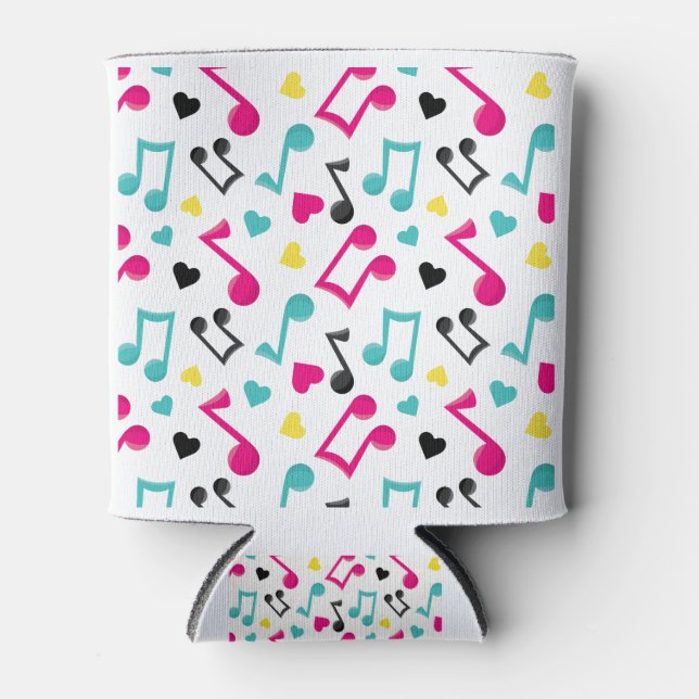 Enfriador De Latas Bright Happy Music Notes (Anverso)