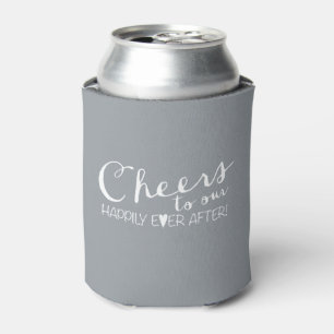 Enfriador De Latas Brindis por nuestro Felices por Siempre Boda