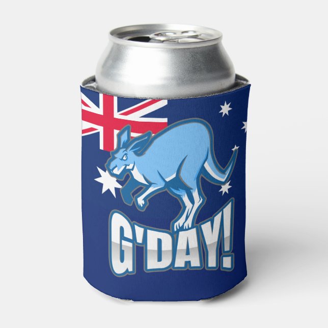 Enfriador De Latas Brisbane Australia, 2032, ¡Día G! Espíritu austral (Lata Anverso)