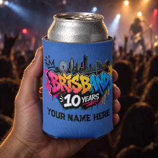 Enfriador De Latas Brisbane personalizado 10 años