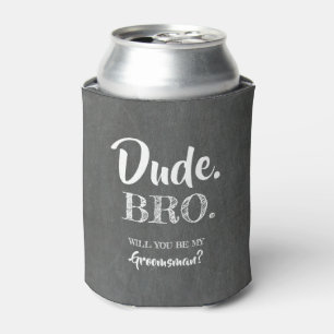 Enfriador De Latas Bro Amigo - Funny Groomsman Propuesta