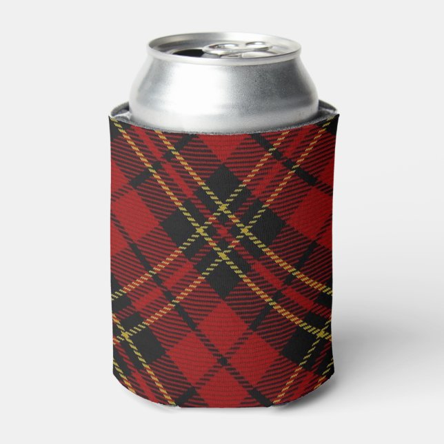 Enfriador De Latas Brodie Tartan Refrigerador de bebidas (Lata Anverso)