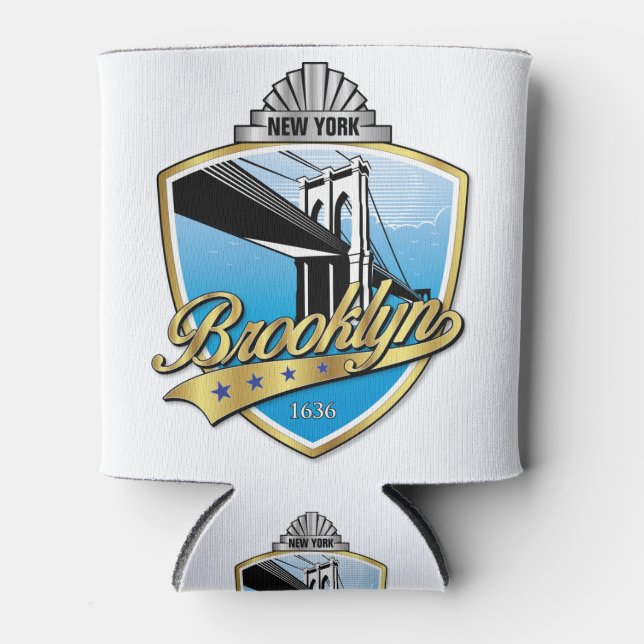 Enfriador De Latas Brooklyn Design Gold (Anverso)