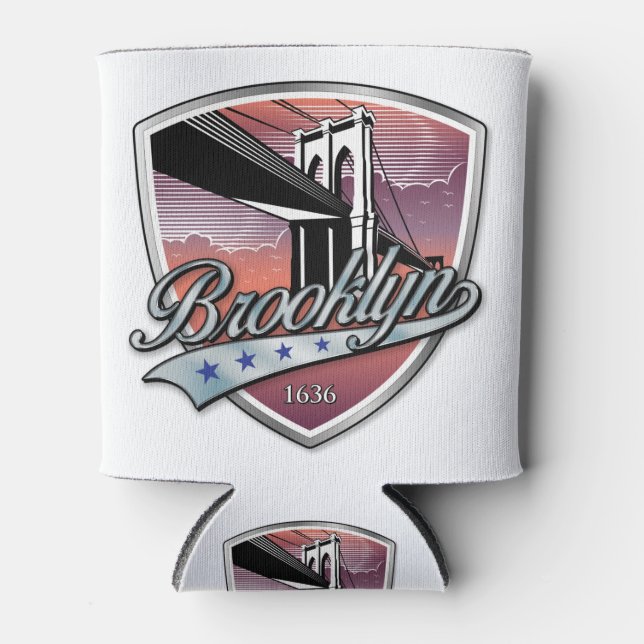 Enfriador De Latas Brooklyn Design Silver (Anverso)