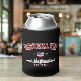 Enfriador De Latas Brooklyn Ney York Est Funny Travel