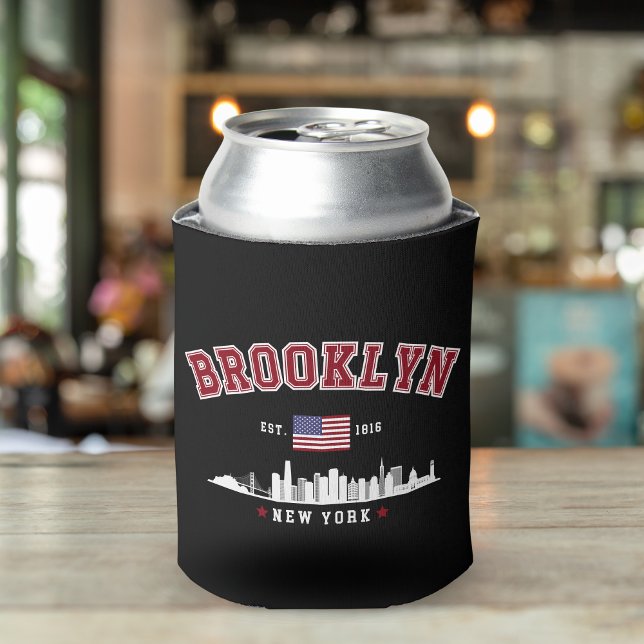 Enfriador De Latas Brooklyn Ney York Est Funny Travel (Subido por el creador)