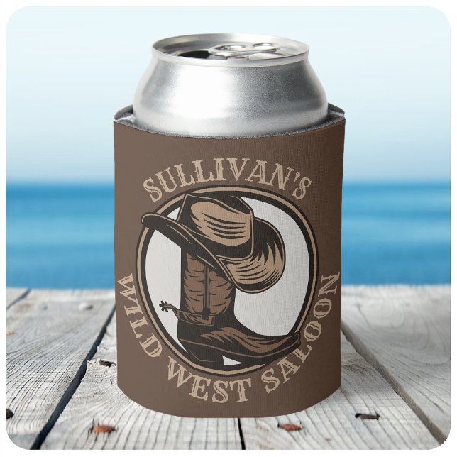 Enfriador De Latas Brotes de Cowboy West Saloon personalizados (Subido por el creador)