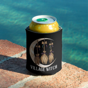 Enfriador De Latas Bruja del pueblo gótico oculto wicca pagano natura