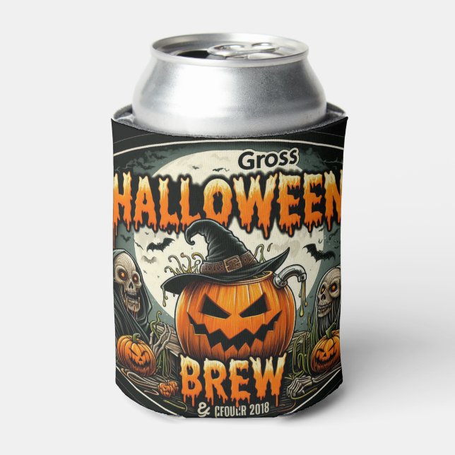 Enfriador De Latas Bruto Halloween Brew (Lata Anverso)