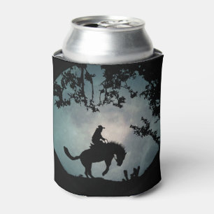Enfriador De Latas Bucking Horse and Cowboy