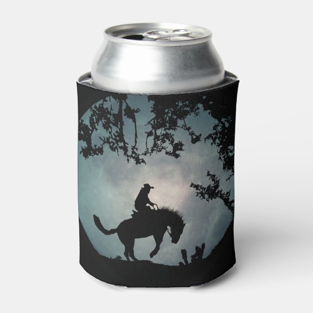 Enfriador De Latas Bucking Horse and Cowboy (Lata Anverso)