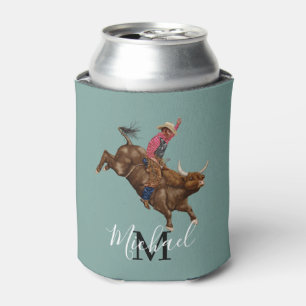 Enfriador De Latas Buey vintage cabalgando vaquero