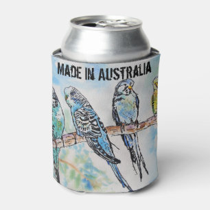 Enfriador De Latas Bugie Watercolor Bird Cuesta Hecho En Australia