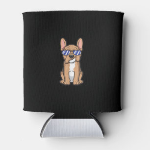 Enfriador De Latas bulldog francés fresco gafas de sol lindo regalo