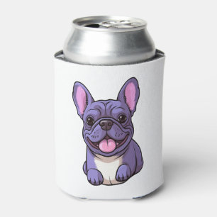 Enfriador De Latas Bulldog Francés Lila 