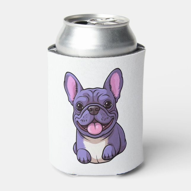 Enfriador De Latas Bulldog francés Lilac (Lata Anverso)