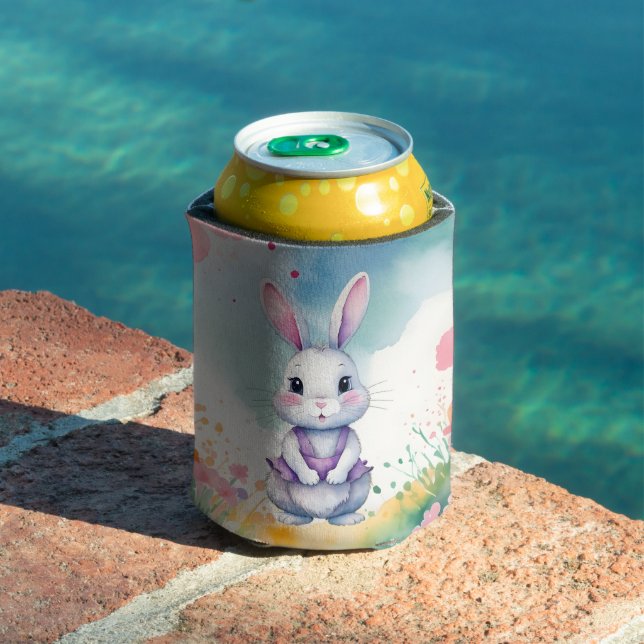 Enfriador De Latas Bunny bebé en primavera (Piscina in situ)