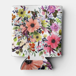 Enfriador De Latas Buqué de flores silvestres de Boho: composición de