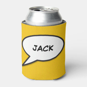 Enfriador De Latas Burbuja de diálogo de cómic de arte pop personaliz